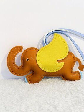 Bag Charm Elle the Elephant Faux Leather